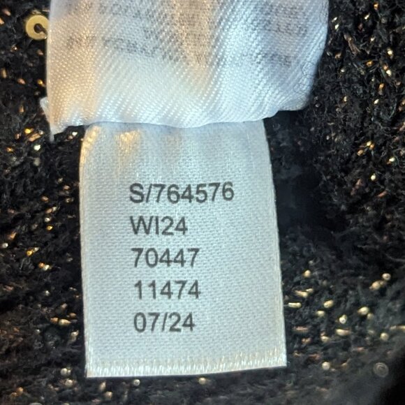 Ann Taylor LOFT Sweater. Brown with Gold Champagne Sparkles Size Large - Picture 9 of 16